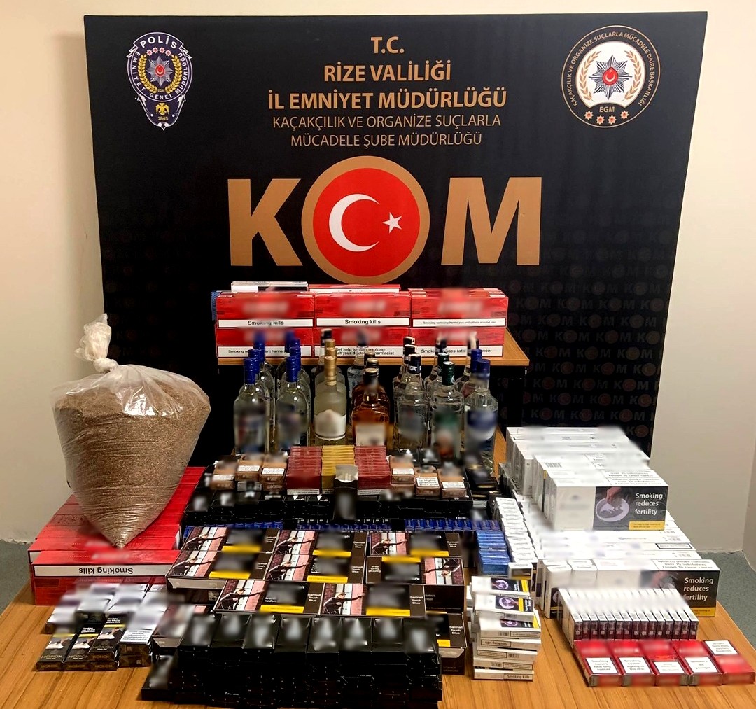 RİZE EMNİYETİ KAÇAKÇILARA GÖZ AÇTIRMIYOR